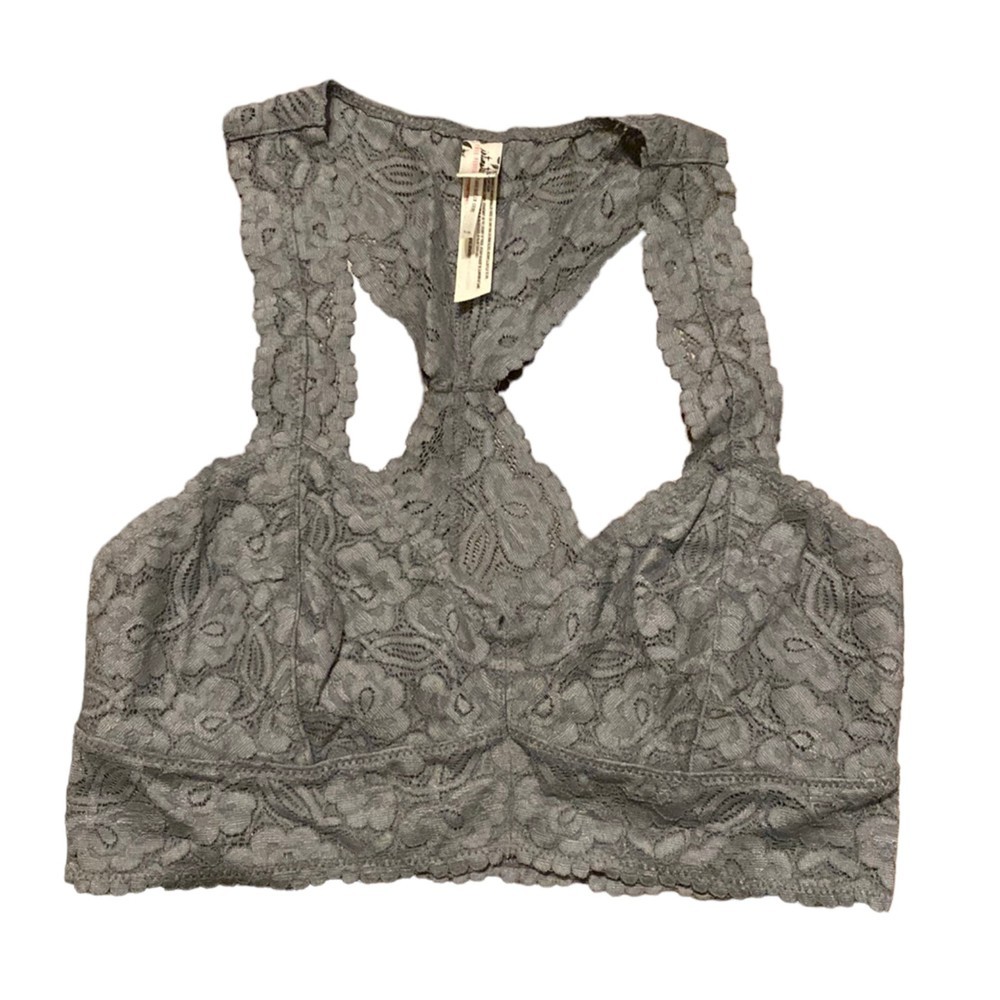 Intimately Free People Lace Gray Bralette S